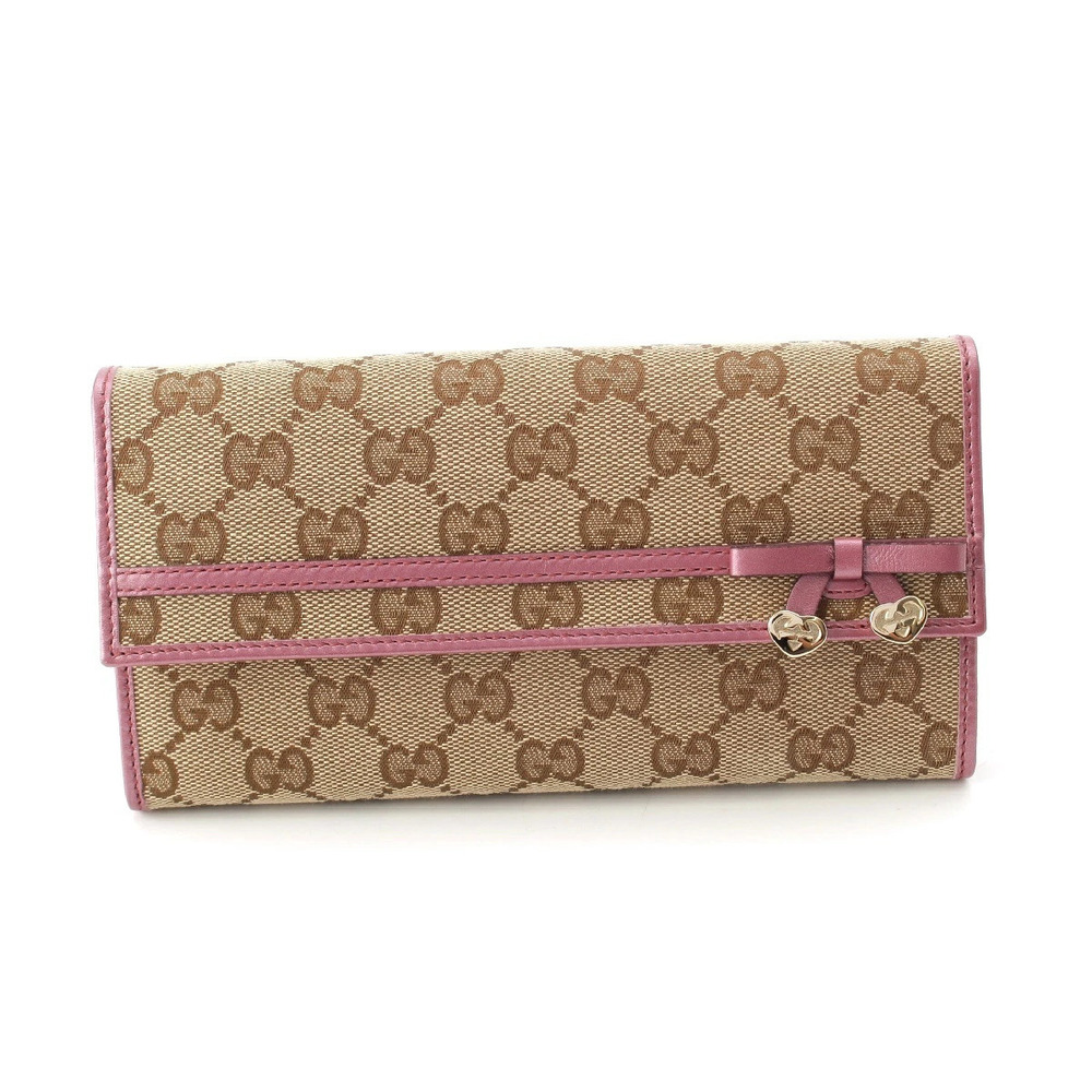 Gucci GG Canvas Long Wallet Brown